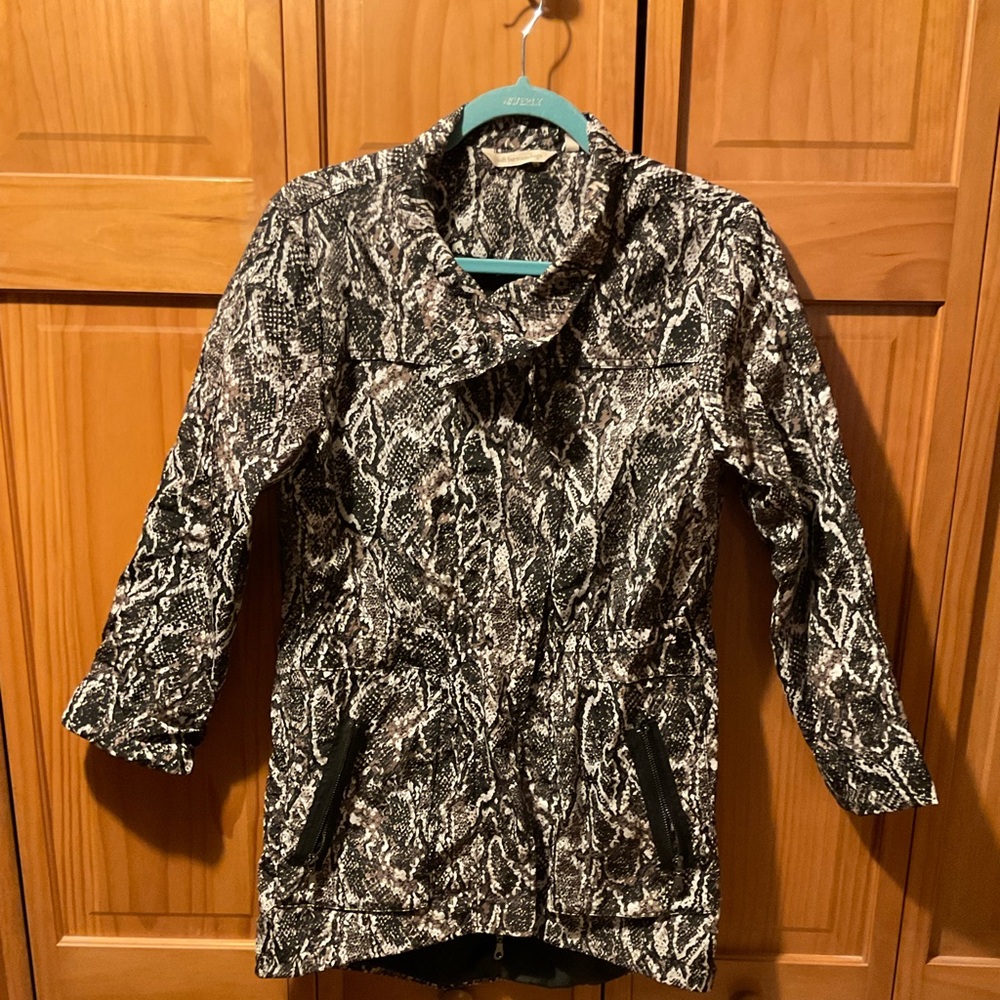 Soft Surroundings Monochrome Patterned Jacket